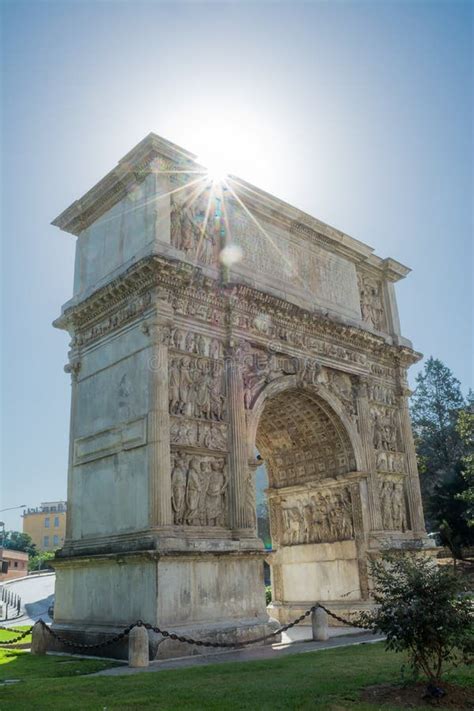 Arch of Trajan in Benevento in Backlight Italy Stock Photo - Image of square, ruin: 99834718