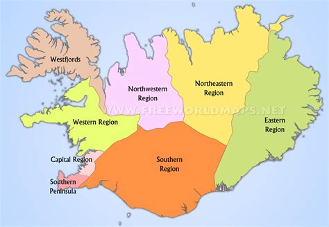 Iceland Political Map