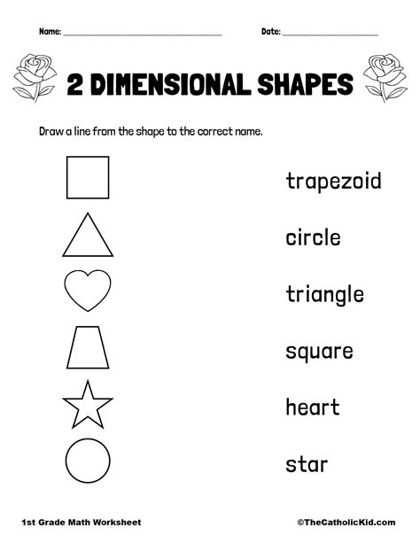 2 Dimensional Shapes - TheCatholicKid.com