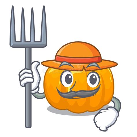 Pumpkin Farmer stock illustration. Illustration of stem - 2942091