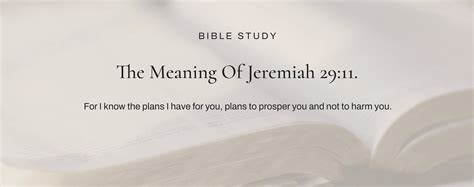 What Does Jeremiah 29:11 [Really] Mean? | Commentary, Context & Explanation | Lord's Guidance