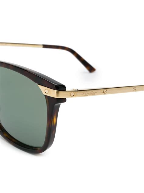 Cartier Santos De Sunglasses in Brown for Men - Lyst