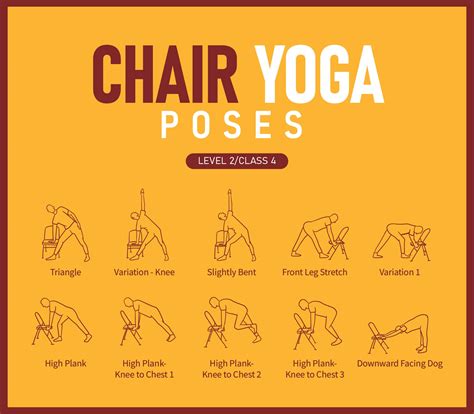 Beginner Printable Chair Yoga Poses