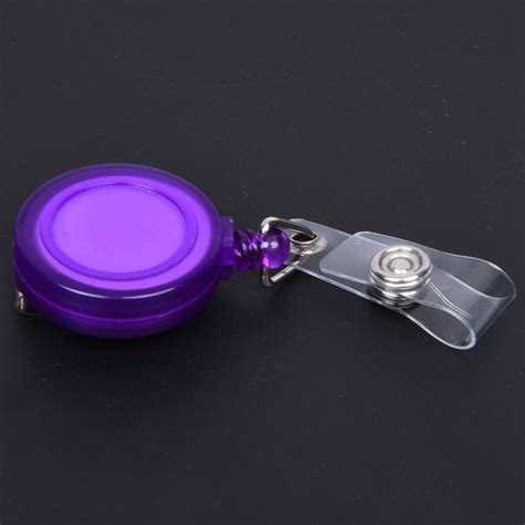 RETRACTABLE SKI PASS ID Card Badge Holder Key Chain Reels With Clip Purple G3C8 EUR 3,27 ...