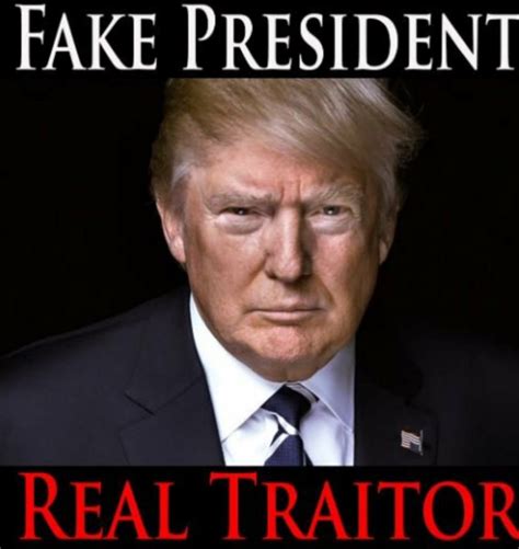 PHOTO Fake President Real Traitor Donald Trump Meme