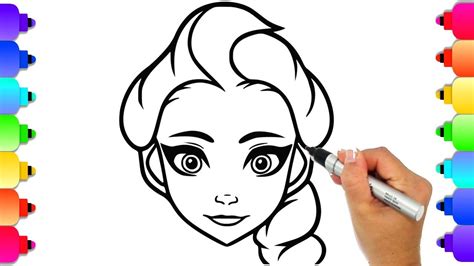 View Easy Drawings Elsa PNG | basnami