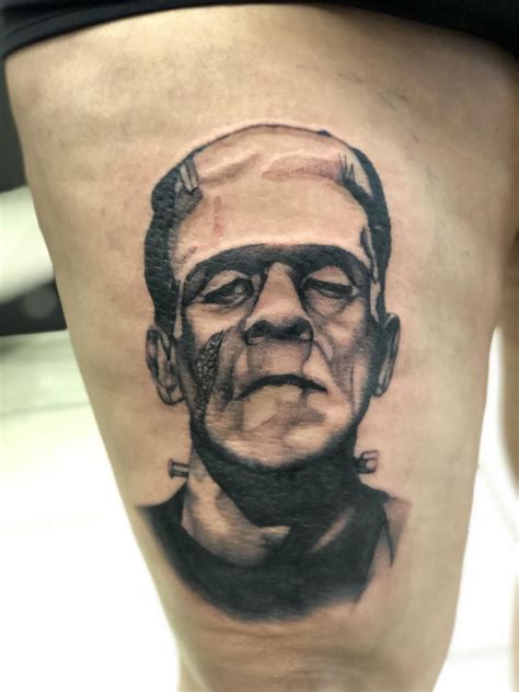 A Frankenstein monster I did! ig @simply_shaw | Frankenstein tattoo ...