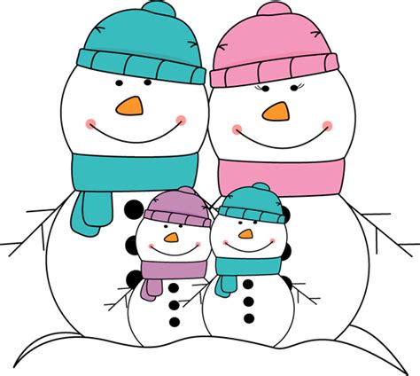 Snowman Family Clip Art - Snowman Family Image | Snowman images, Snowman painting, Clip art