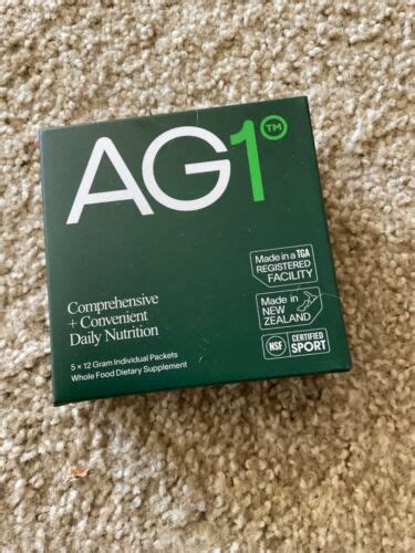 ATHLETIC GREENS AG1 AG 1 - 5 Single Serving Travel Packet Supplement ...