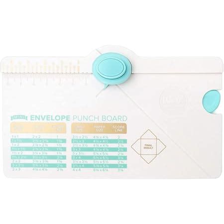 Amazon.com : We R Memory Keepers 0633356605416 Board Punch Board & Punch-Mini Envelope (2 Piece ...