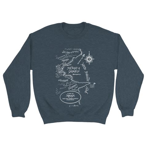 Chronicles of Narnia Map Illustration Classic Unisex Crewneck - Etsy