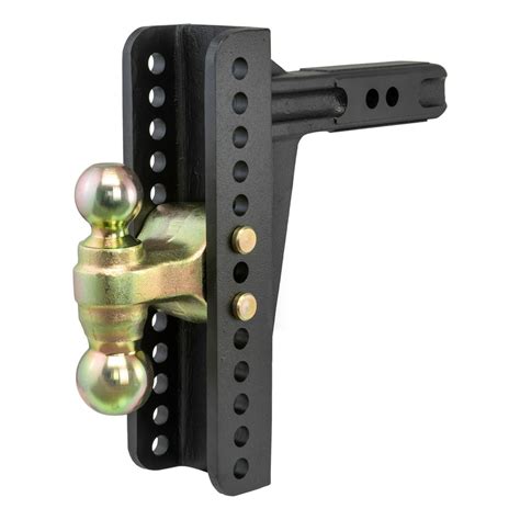 CURT 45926 Adjustable Trailer Hitch Ball Mount, 2-Inch Receiver, 10-1/8-Inch Drop, 2 and 2-5/16 ...