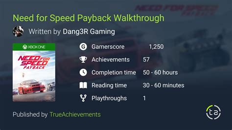 Need for Speed Payback Walkthrough - Complete Game Guide