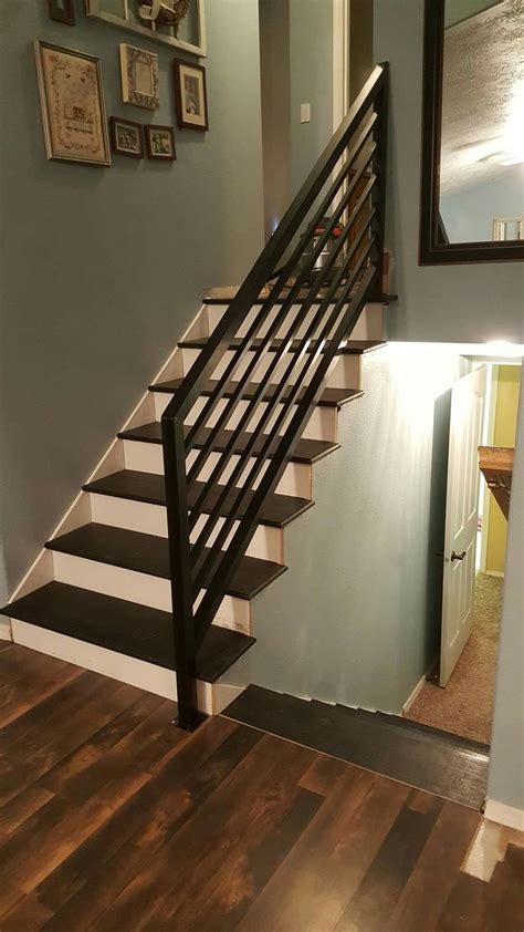 Pin by Angelyn M on For the Home | Diy stair railing, Stair remodel diy, Stair remodel