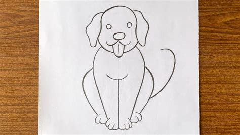 Cómo dibujar un perro || Dibujo a lápiz || Dibujo muy fácil || tutorial de dibujo paso a paso # ...