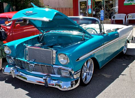 IMG_1636 Classic Turquoise and Pearl Chevy Bel Air 2 | Flickr