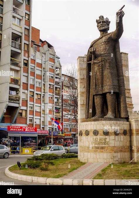 Statue of Prince Lazar, North Mitrovica, Kosovo Stock Photo - Alamy