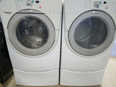 Whirlpool Duet Washer & Dryer Set w/ pedestals for sale in ...