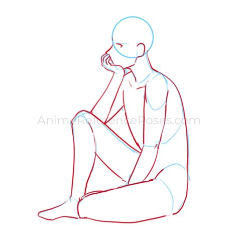 26+ Sitting Anime Pose Reference - KouNathaneal