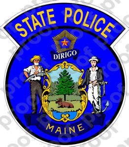 STICKER MAINE STATE POLICE | eBay