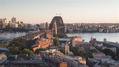 Aerial View Sydney Harbour Bridge Opera Stock Footage Video (100% ...