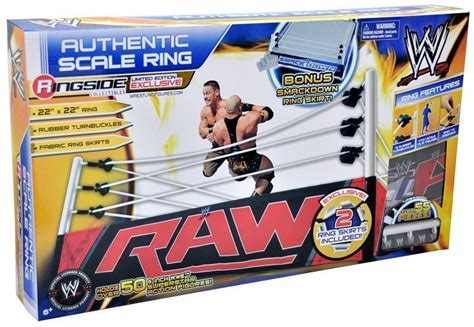 WWE Authentic Scale Wrestling Ring w/ Raw & Smackdown Ring Skirts | eBay