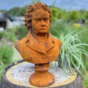 Cast Iron Beethoven Statue - Portrait Statues