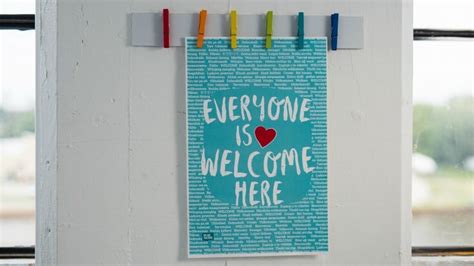 Everyone is Welcome Here: Download This Free Poster