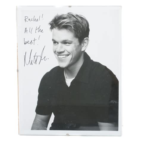 Matt Damon Autograph | EBTH