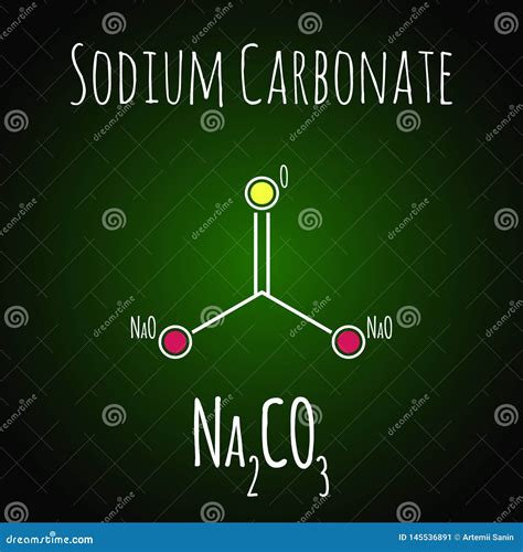 Sodium Carbonate, 2D Structure. Vector Medical Illustration. Na2CO3 Stock Vector - Illustration ...