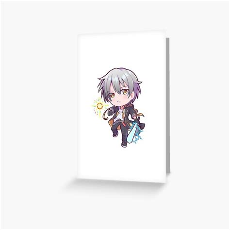 "Honkai Star Rail Caelus chibi" Greeting Card for Sale by krowmiums | Redbubble