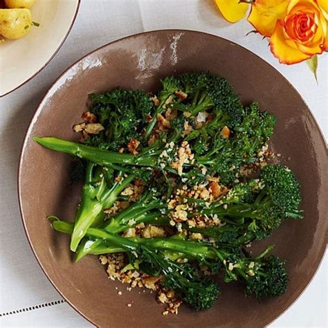 Sprouting broccoli with garlic breadcrumbs recipe | delicious. magazine