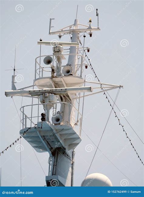 Navigation Lights on a Ship Stock Image - Image of equipment, ocean ...