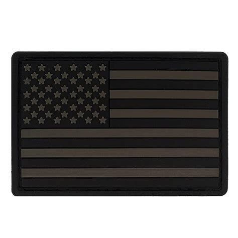 All Black American Flag Patch