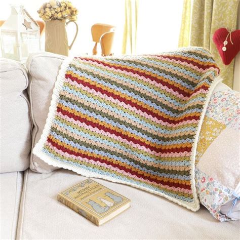 Knots Of Love Blanket Crochet pattern by Little Doolally in 2021 | Crochet blanket, Striped ...