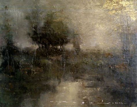 Angel Angelov-Tonalist Landscape-72A-8"X10"-Oil on Board | Abstract art landscape, Landscape art ...