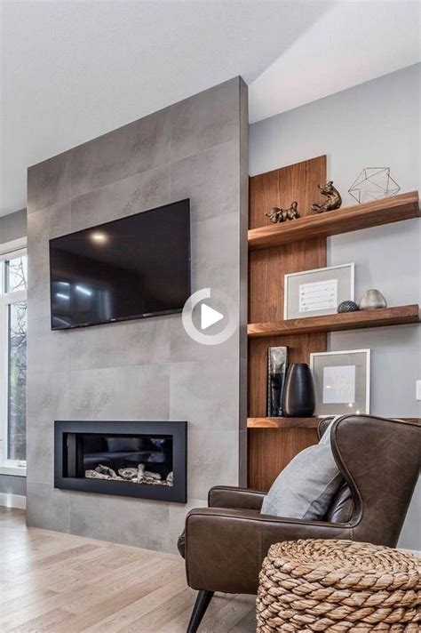 10+ Modern Fireplace Wall Ideas – HOMYRACKS