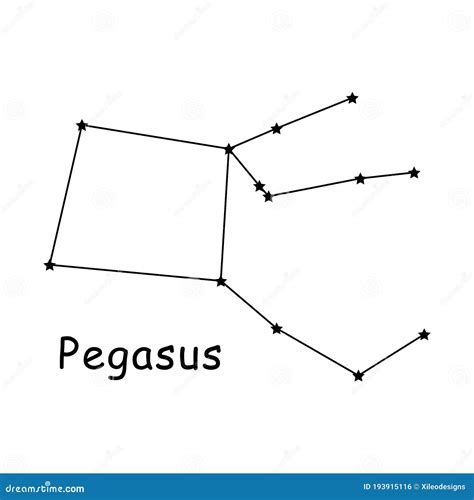 Pegasus Constellation Stock Photo | CartoonDealer.com #50458452