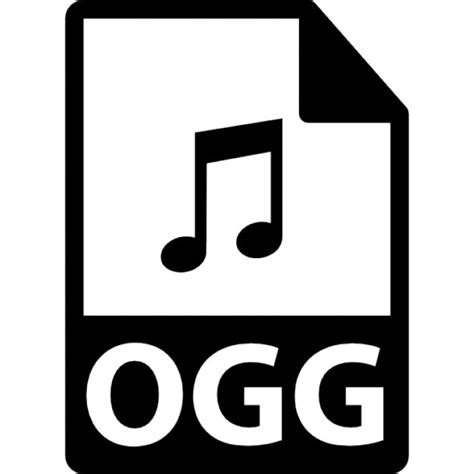 Ogg file format symbol Icons | Free Download