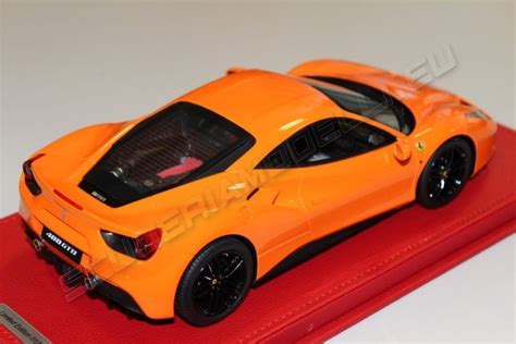 BBR Models 2015 Ferrari Ferrari 488 GTB - HONDA ORANGE - Orange