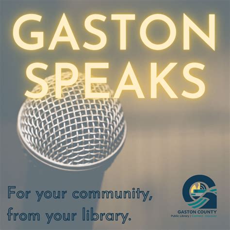 Gaston Speaks | a podcast by Gaston County Public Library