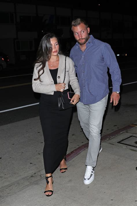 VERONIKA KHOMYN and Sean McVay Arrives at Giorgio Baldi in Santa Monica ...