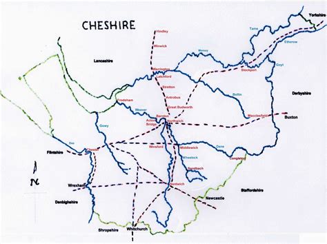 Map Of Cheshire England | secretmuseum