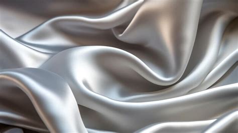 Premium AI Image | pure white satin fabric