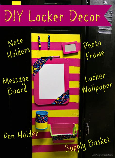 DIY Locker Decorations and Accessories