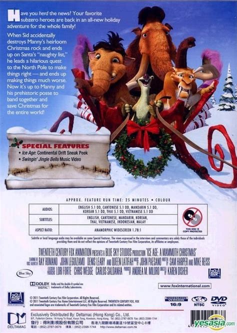 YESASIA: Ice Age: A Mammoth Christmas (2011) (DVD) (Hong Kong Version) DVD - 20th Century Fox ...