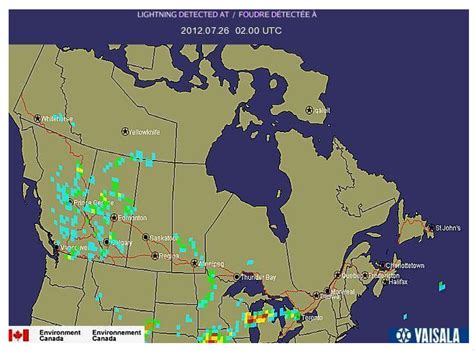 Environment Canada Lightning Map – Get Map Update