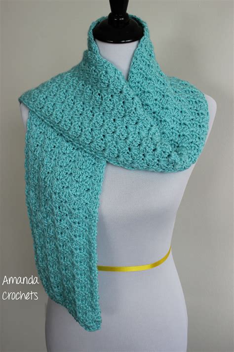 Shell Stitch Scarf Pattern - Amanda Crochets