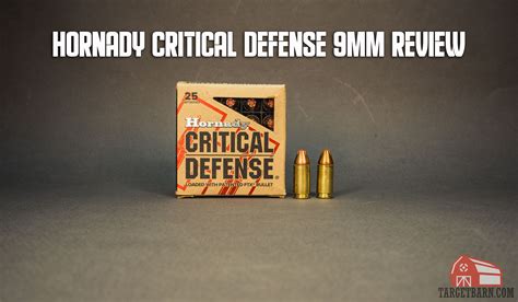 Hornady Critical Defense 9mm Review - The Broad Side