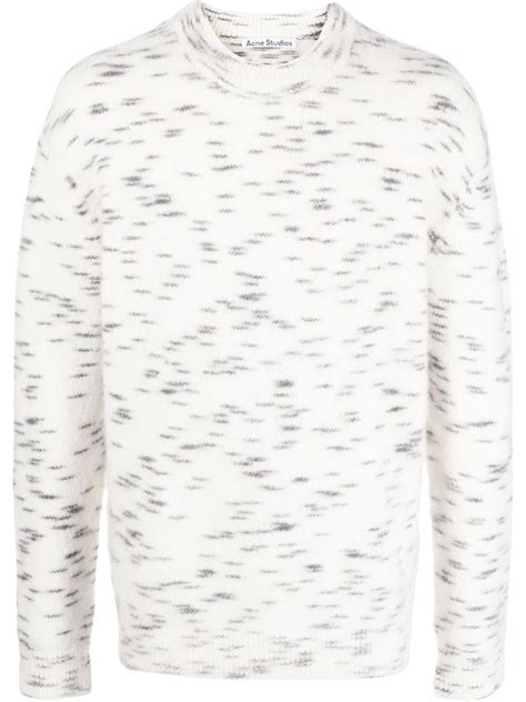 Acne Studios Brushed abstract-spots Jumper - Farfetch